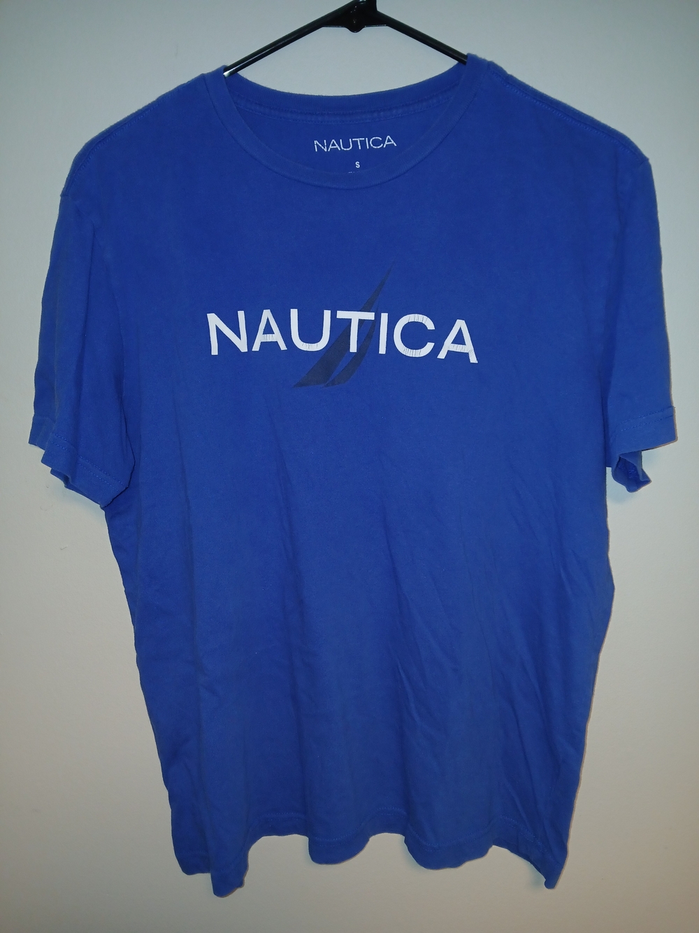 Nautica Royal Blue Logo Crew Neck Tee